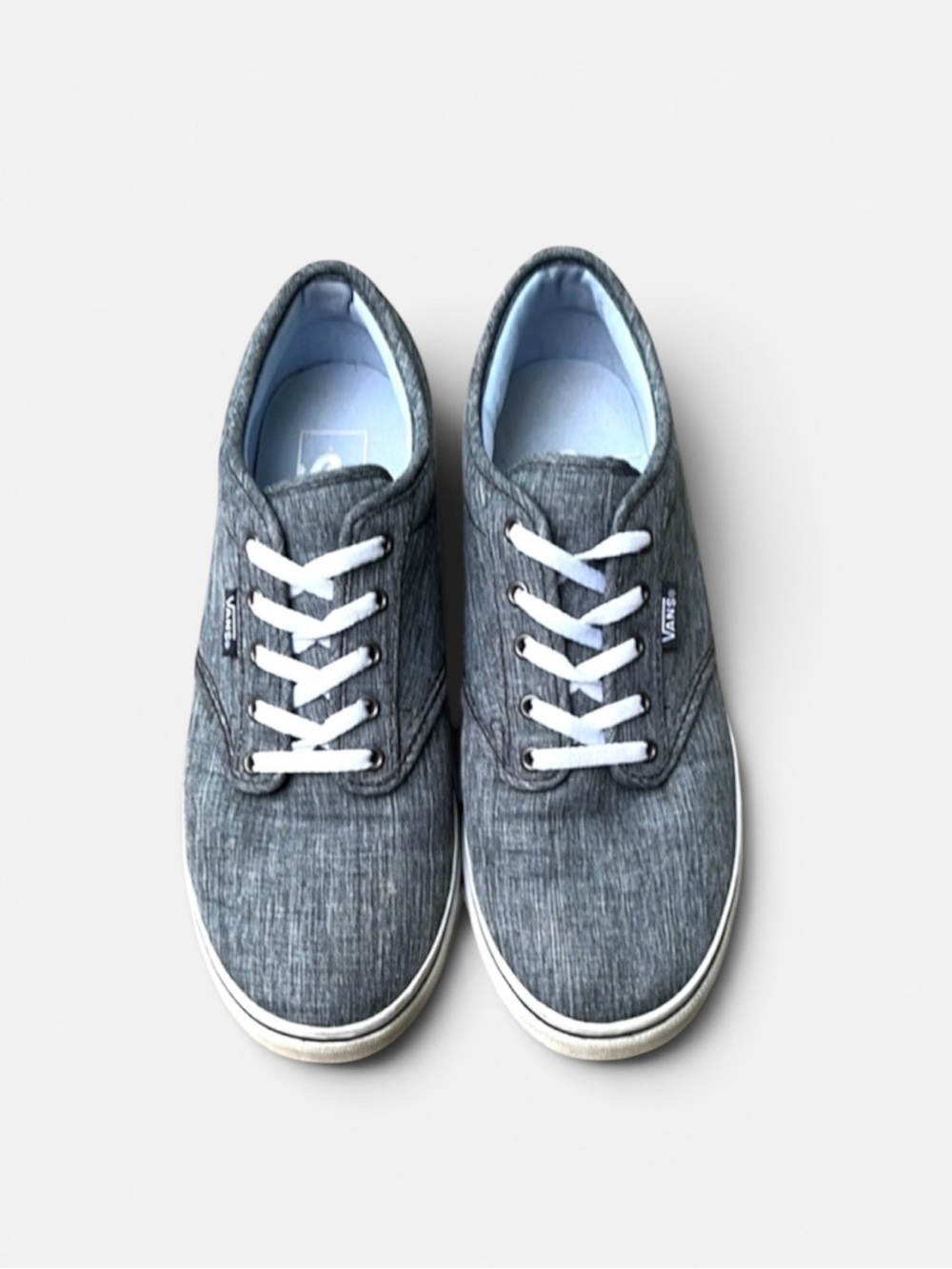 Vans Women's Atwood Low Skate Shoe in Rock Textile Grey Size 8